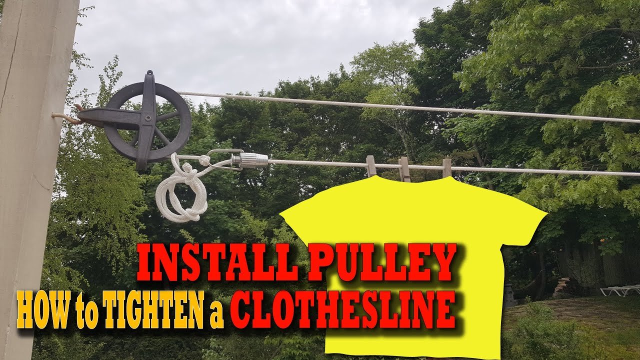 How to Install a Clothesline Tightener