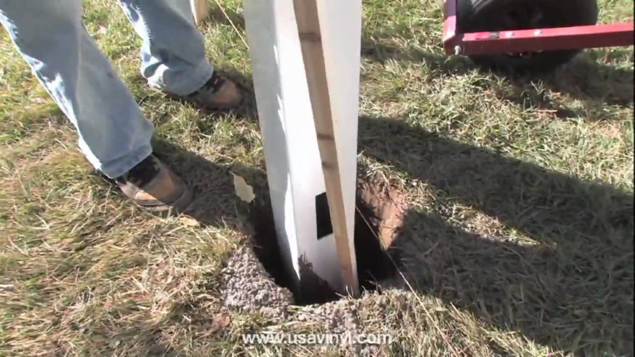 How to Install a Vinyl Fence Post