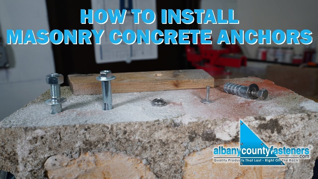 How to Install Wedge Anchor Bolts in Concrete