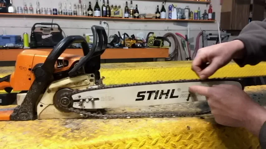 Installing The New Chainsaw Chain