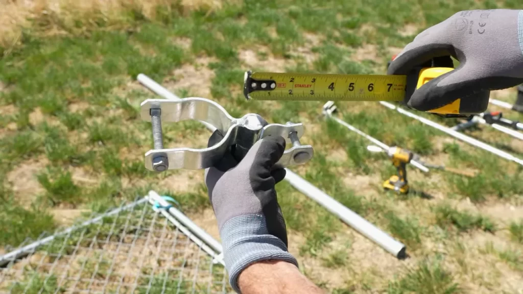 How to Install a Chain Link Fence Double Gate